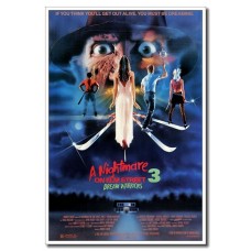 A Nightmare on Elm Street 3 12"x8" Horror Movie Silk Poster Home Shop Decoration   332546510849